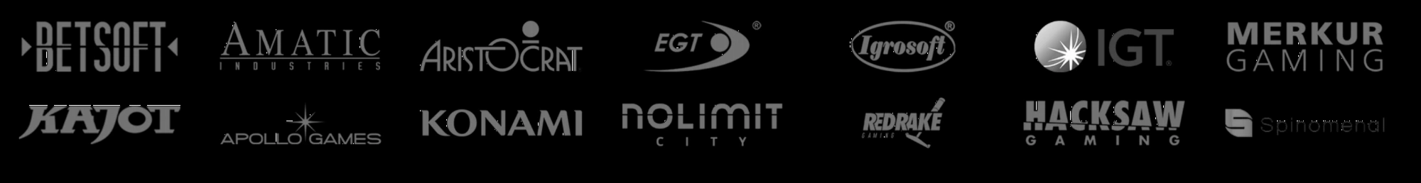 Magic Win Casino software provider logos